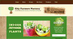 Desktop Screenshot of cityfarmersnursery.com